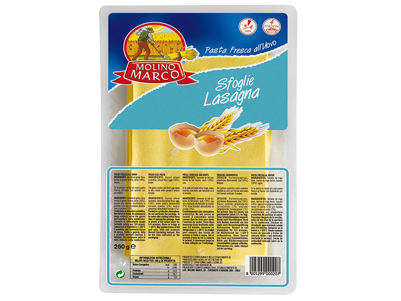 Sfoglia per lasagne 250GR